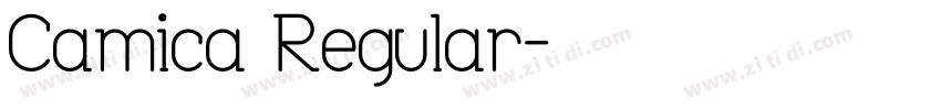 Camica Regular字体转换